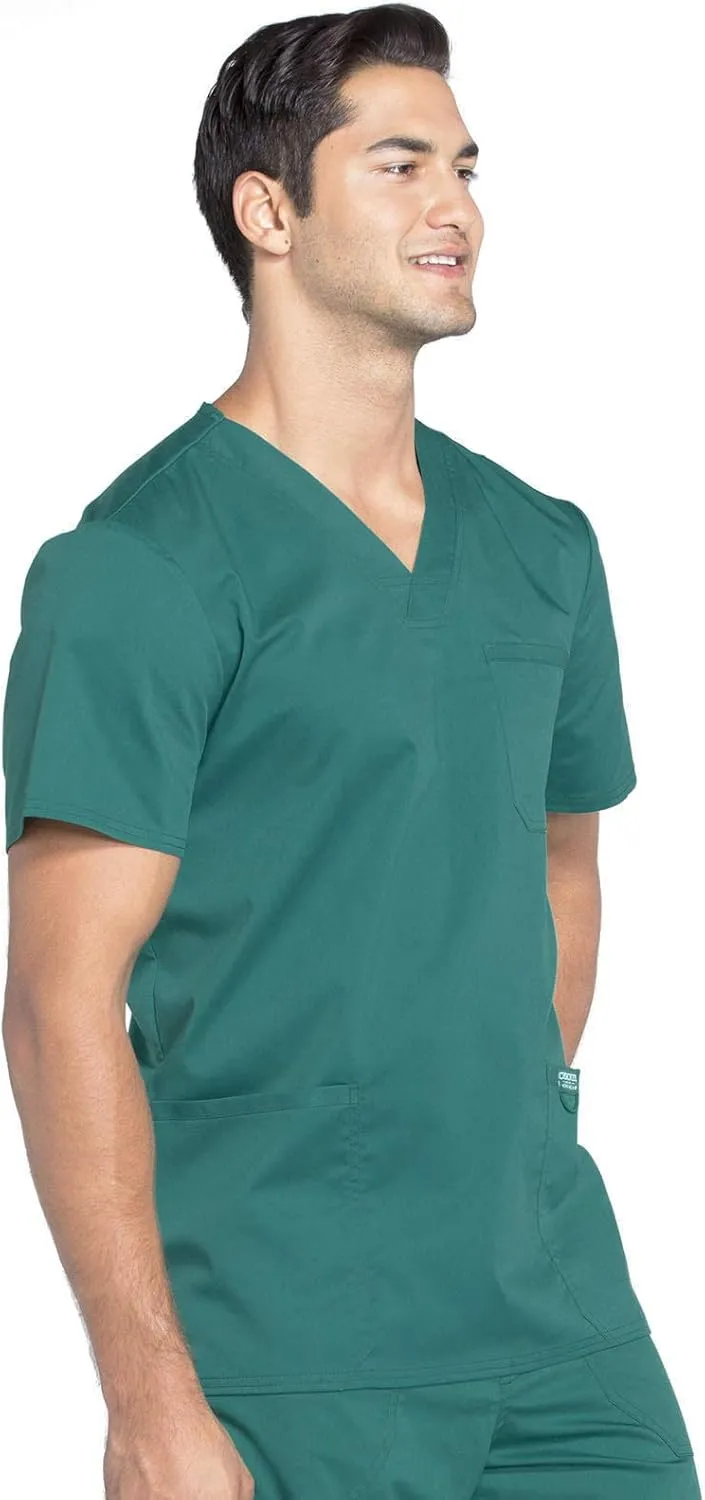 Cherokee V- Neck Men's Scrubs Top with Pockets WW670