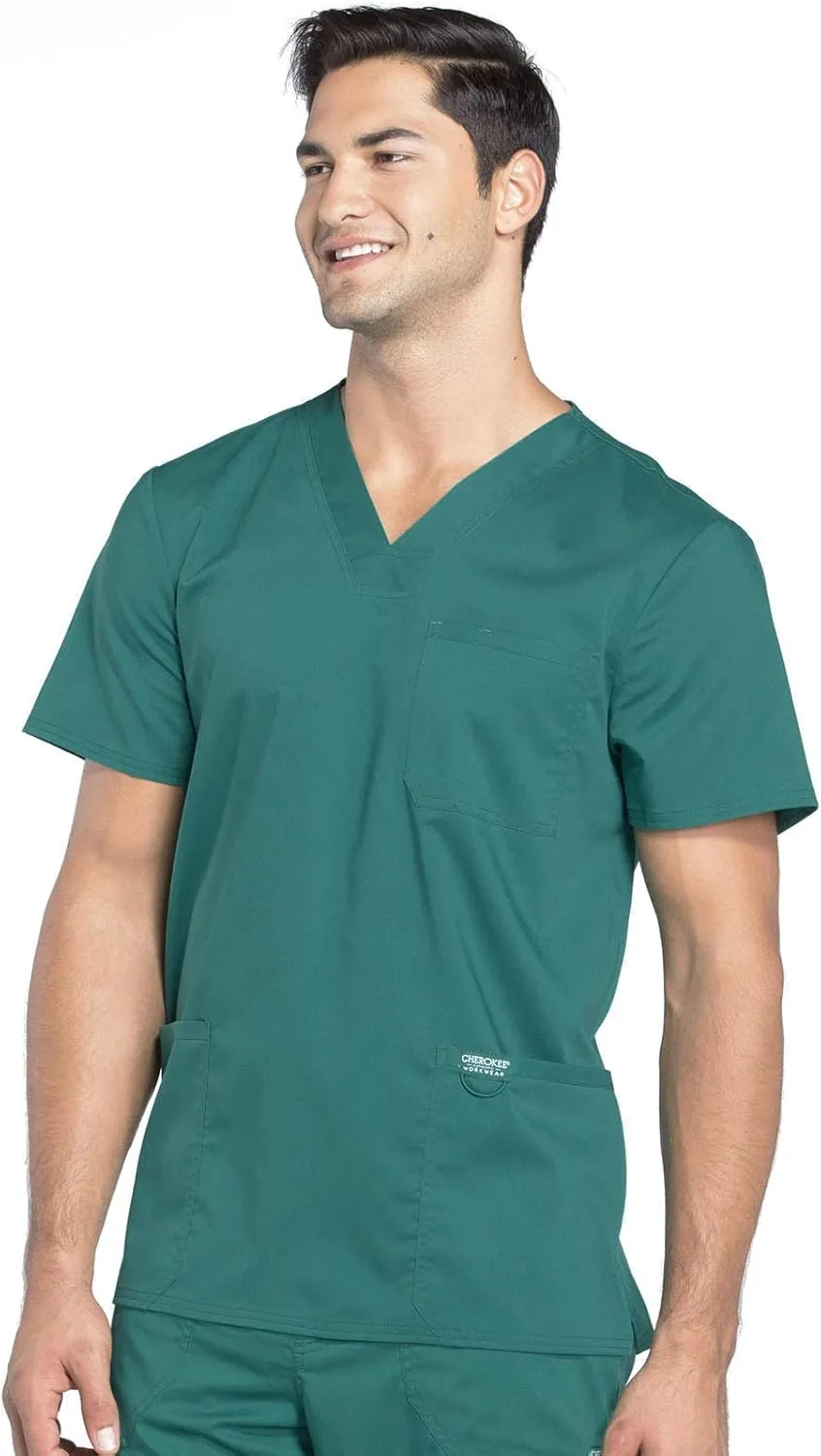 Cherokee V- Neck Men's Scrubs Top with Pockets WW670