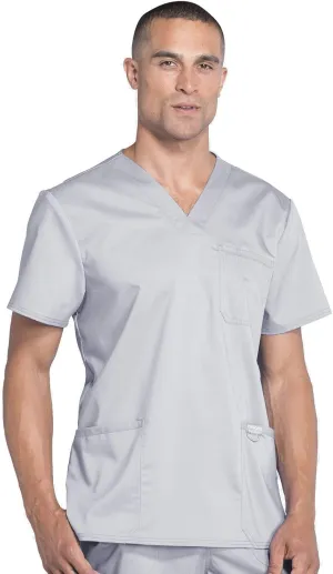 Cherokee V- Neck Men's Scrubs Top with Pockets WW670