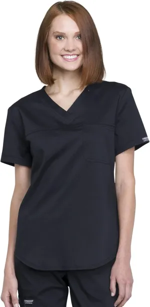 Cherokee Women V Neck Scrub Top with Operation Room Friendly Design and Chest Pocket WW657