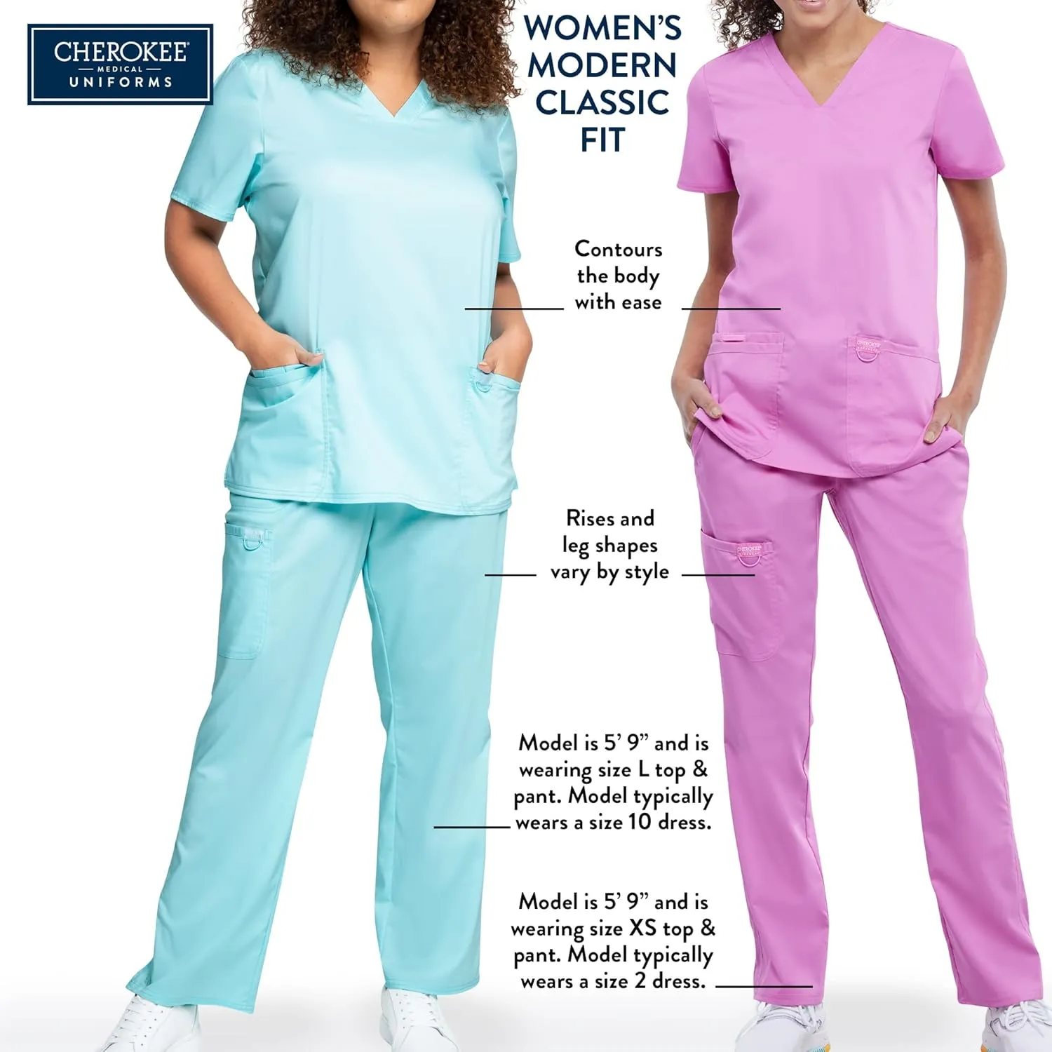 Cherokee Women V Neck Scrub Top with Operation Room Friendly Design and Chest Pocket WW657