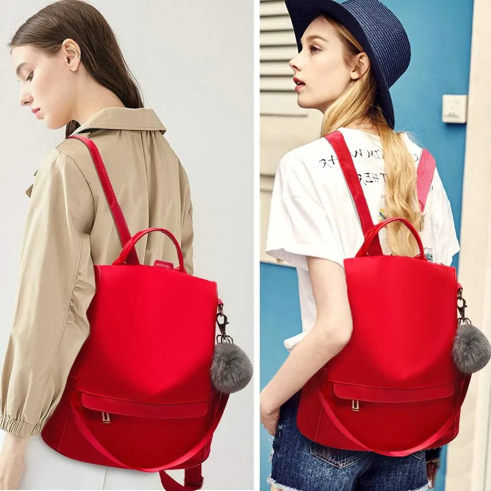 CHERUTY Women Backpack Purse Nylon Anti-theft Fashion Casual Lightweight Travel Shoulder Bag