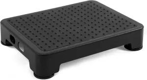 CHIKILLA Step Stool for Adults Kids and Seniors, Non-Slip Step Platform Indoor and Outdoor for Pregnant Woman, Portable Stair Assist for Kitchen, Office, Bedroom Car, Bedside and Shower, Black-Black