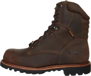 Chippewa Men's Bolville Fossil Work Boot Nano Composite Toe Brown