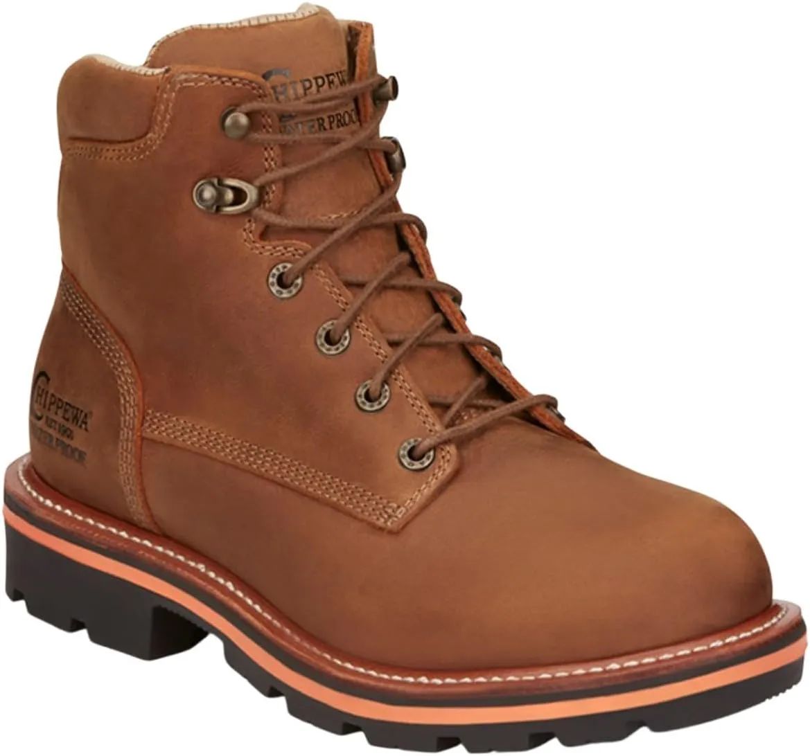 Chippewa Men's Thunderstruck 6" Lace-Up Waterproof Work Boot Round Toe - Th1010