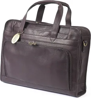 Claire Chase Professional Computer Briefcase, Cafe, One Size