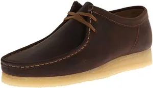 CLARKS Men's Wallabee, Beeswax Leather, 10 D - Medium