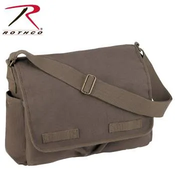 Classic Canvas Messenger Bag – Heavy-Duty Military-Style Shoulder Bag for Daily Use & Travel