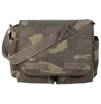 Classic Canvas Messenger Bag – Heavy-Duty Military-Style Shoulder Bag for Daily Use & Travel