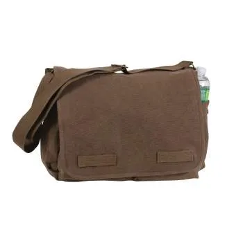 Classic Canvas Messenger Bag – Heavy-Duty Military-Style Shoulder Bag for Daily Use & Travel