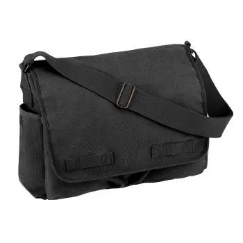 Classic Canvas Messenger Bag – Heavy-Duty Military-Style Shoulder Bag for Daily Use & Travel