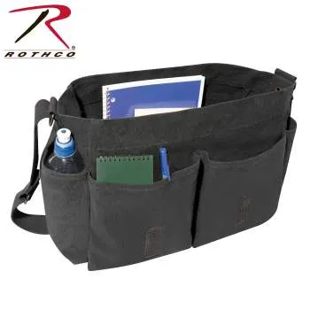 Classic Canvas Messenger Bag – Heavy-Duty Military-Style Shoulder Bag for Daily Use & Travel