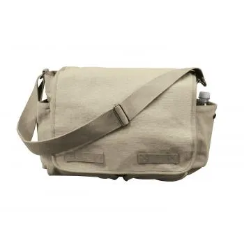 Classic Canvas Messenger Bag – Heavy-Duty Military-Style Shoulder Bag for Daily Use & Travel