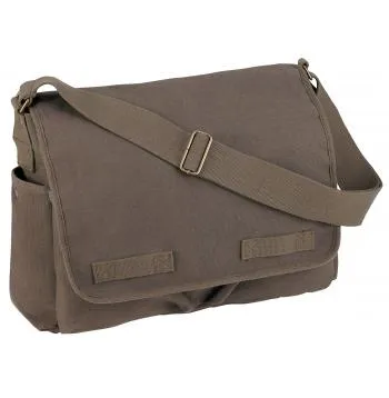 Classic Canvas Messenger Bag – Heavy-Duty Military-Style Shoulder Bag for Daily Use & Travel