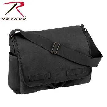 Classic Canvas Messenger Bag – Heavy-Duty Military-Style Shoulder Bag for Daily Use & Travel