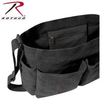 Classic Canvas Messenger Bag – Heavy-Duty Military-Style Shoulder Bag for Daily Use & Travel