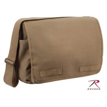 Classic Canvas Messenger Bag – Heavy-Duty Military-Style Shoulder Bag for Daily Use & Travel