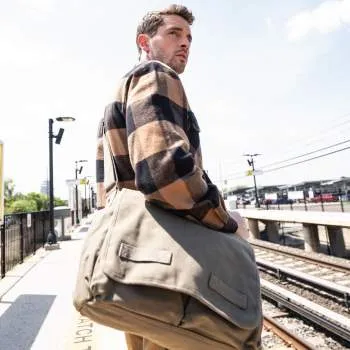 Classic Canvas Messenger Bag – Heavy-Duty Military-Style Shoulder Bag for Daily Use & Travel