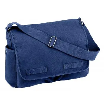 Classic Canvas Messenger Bag – Heavy-Duty Military-Style Shoulder Bag for Daily Use & Travel