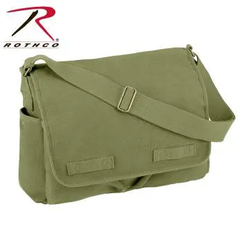 Classic Canvas Messenger Bag – Heavy-Duty Military-Style Shoulder Bag for Daily Use & Travel