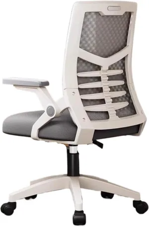 Classic Executive Office Chair with Adjustable Armrest, Swivel Ergonomic Office Home Chair High Back Mesh Desk Chair Desk Task Chair(Gris)
