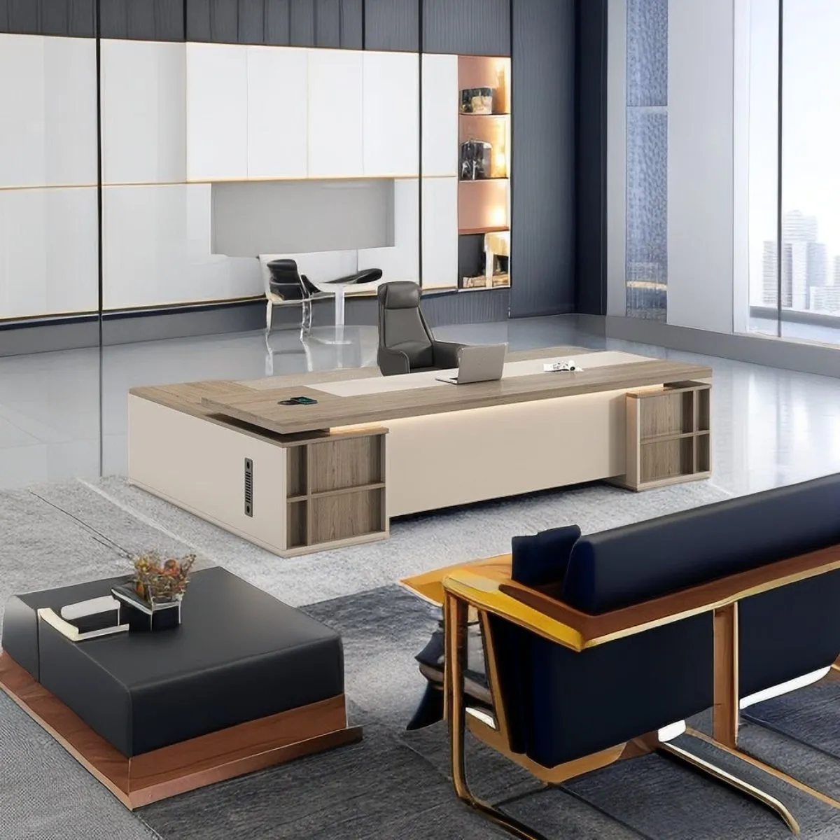 Classic Executive Office Desk CEO Manager Office Table  LBZ-1043