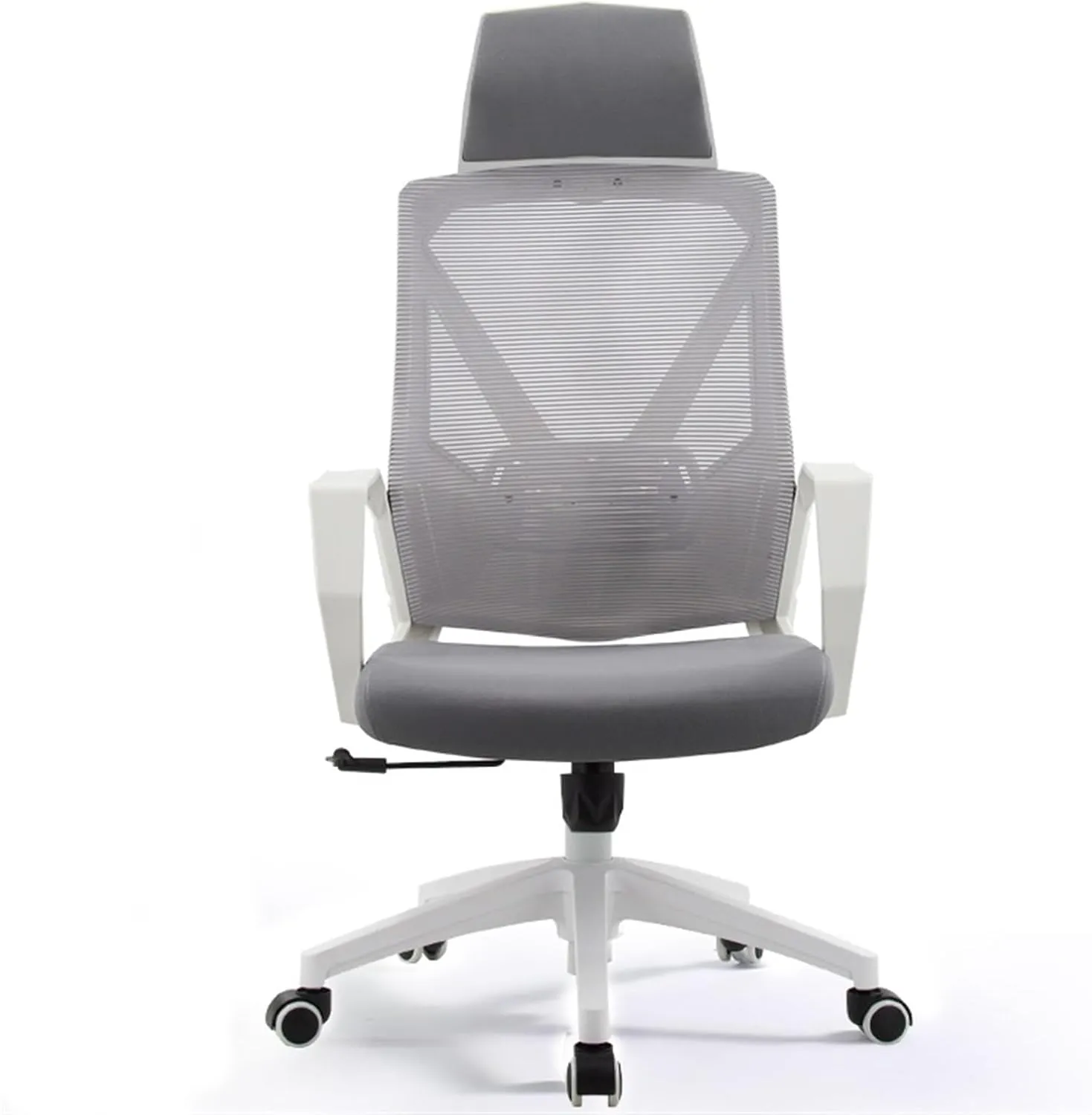 Classic Office Chair Comfortable Home Swivel Chair Conference Mesh High Back Chair with Pillow, Armrests and Wheels, Ergonomic Chair Desk Task Chair(Gris)