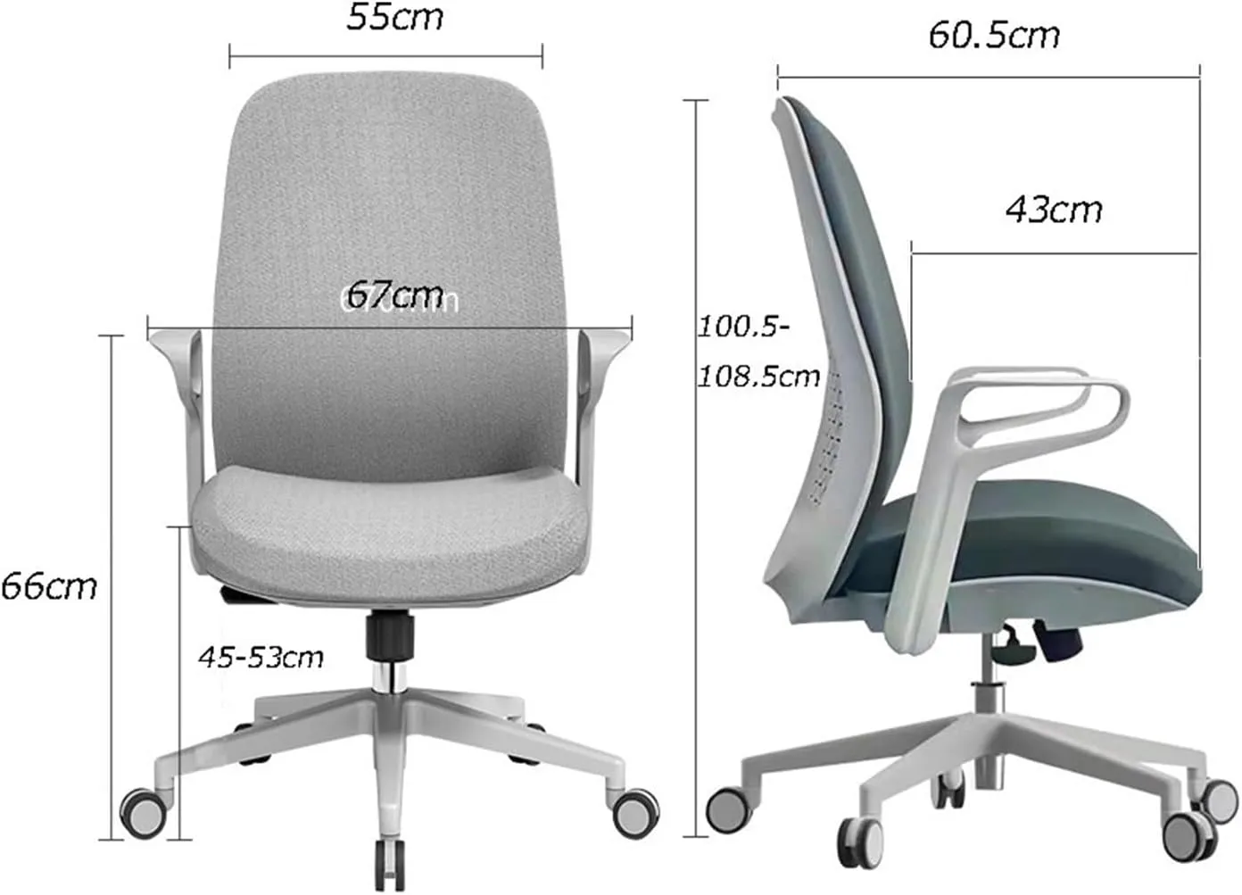 Classic Office Furniture Supporting Staff Office Chair Computer Chair Household Swivel Chair Sedentary Not Tired Lumbar Protection Desk Task Chair(Green)