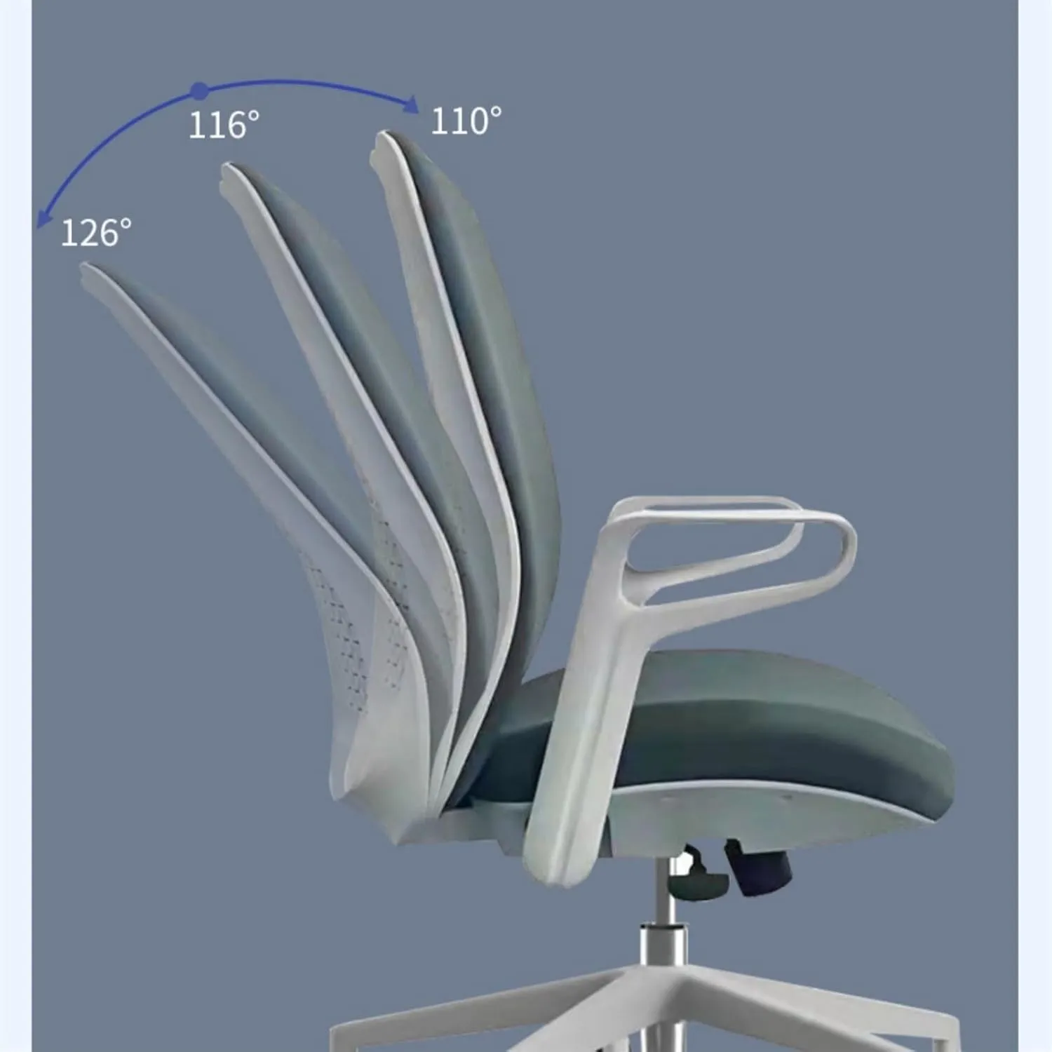 Classic Office Furniture Supporting Staff Office Chair Computer Chair Household Swivel Chair Sedentary Not Tired Lumbar Protection Desk Task Chair(Green)