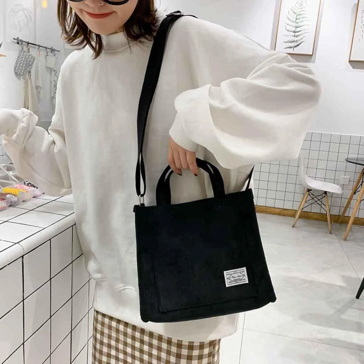 Clutch Purses for Women Formal Small Crossbody Bags Classic Double Zip Top Satchel Bags Elegant Sling Bag(Black)