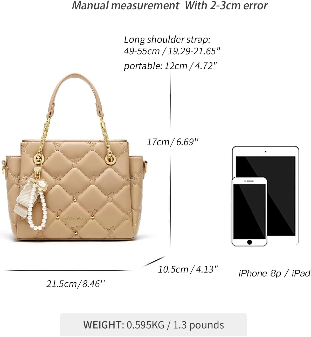 Cnoles Satchel Bag For Women Fashion Leather Handbags and Purses Shoulder Tote Crossbody Top Handle Bags