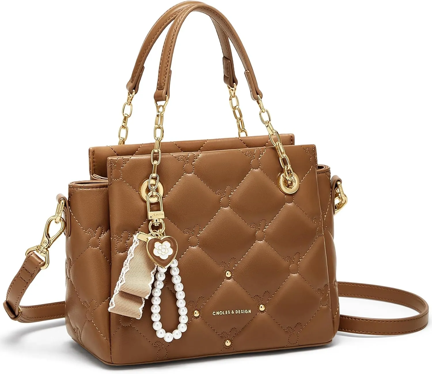 Cnoles Satchel Bag For Women Fashion Leather Handbags and Purses Shoulder Tote Crossbody Top Handle Bags