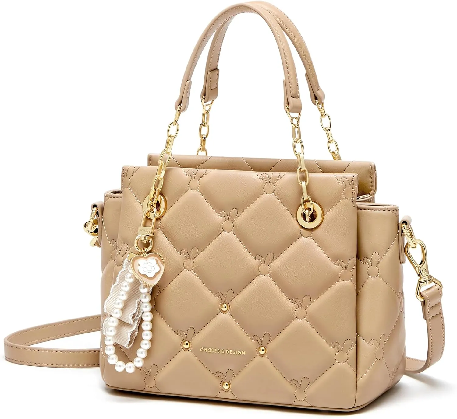 Cnoles Satchel Bag For Women Fashion Leather Handbags and Purses Shoulder Tote Crossbody Top Handle Bags