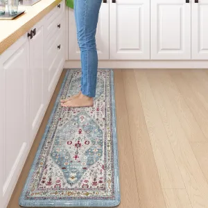 Collive Anti-Fatigue Floor Mats - Aqua Washable, Non-Slip, 17'x59' for Kitchen, Office, Laundry