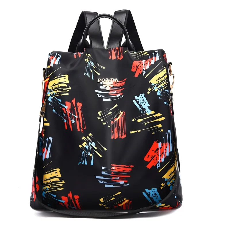 Colorful Anti-Theft Backpack