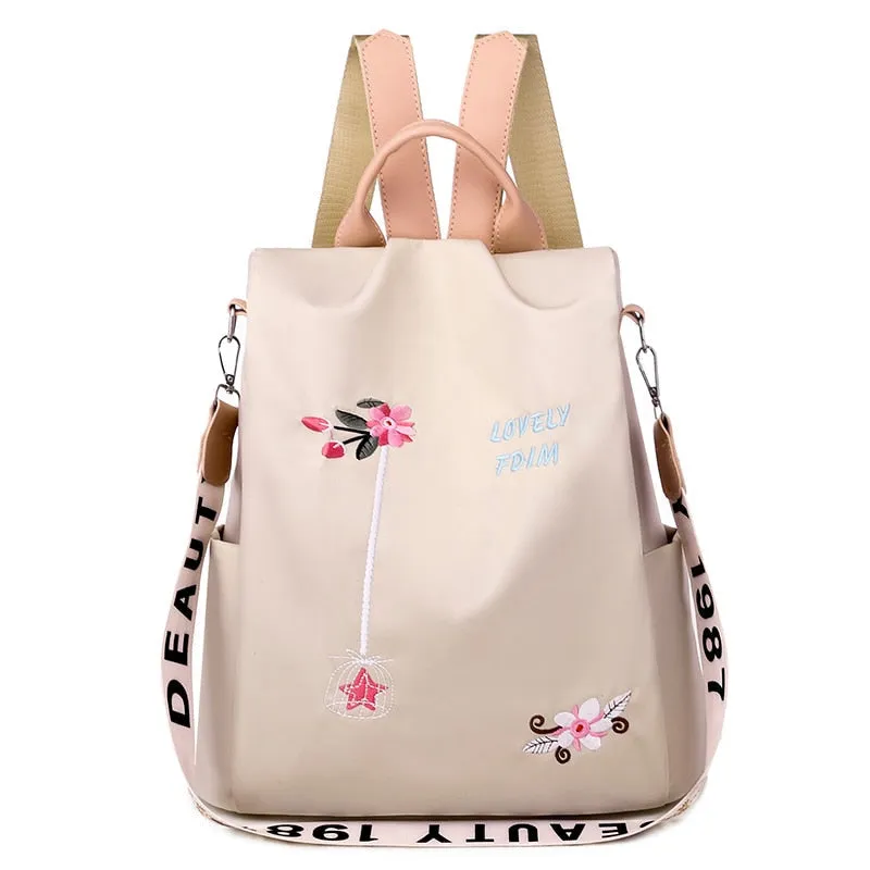 Colorful Anti-Theft Backpack