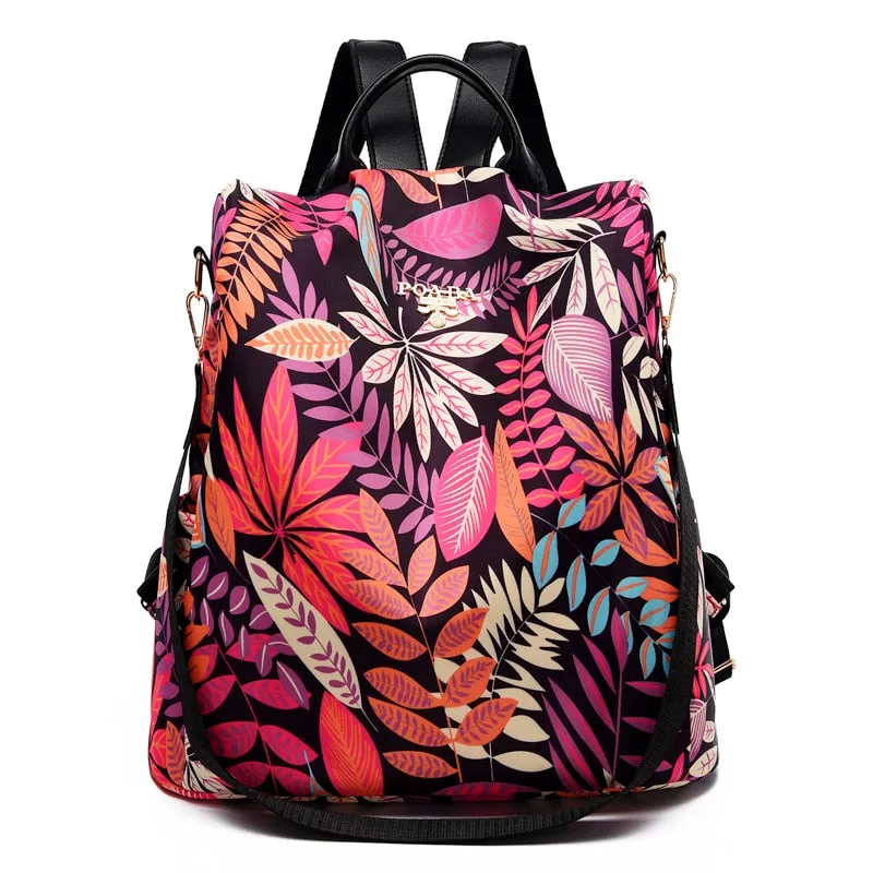 Colorful Anti-Theft Backpack