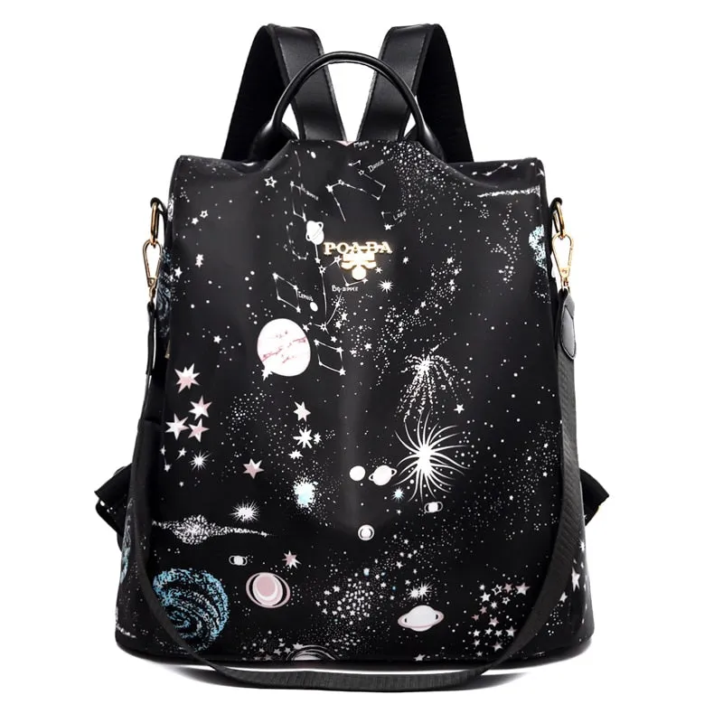 Colorful Anti-Theft Backpack