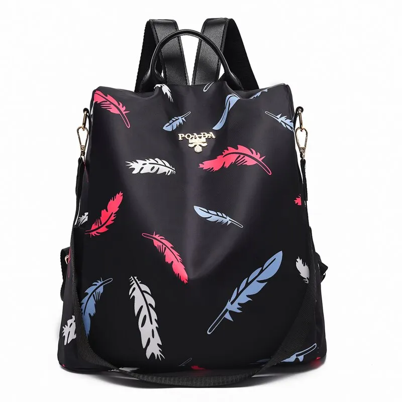 Colorful Anti-Theft Backpack