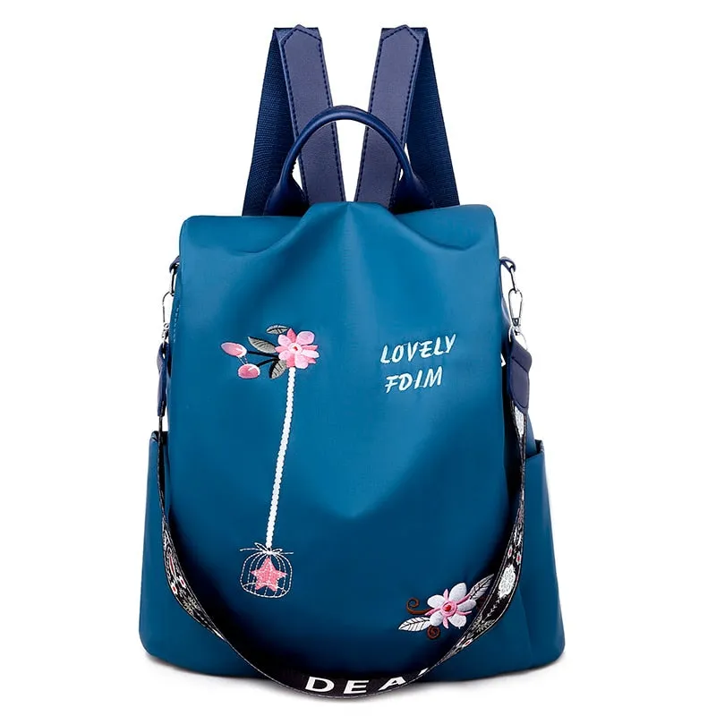 Colorful Anti-Theft Backpack