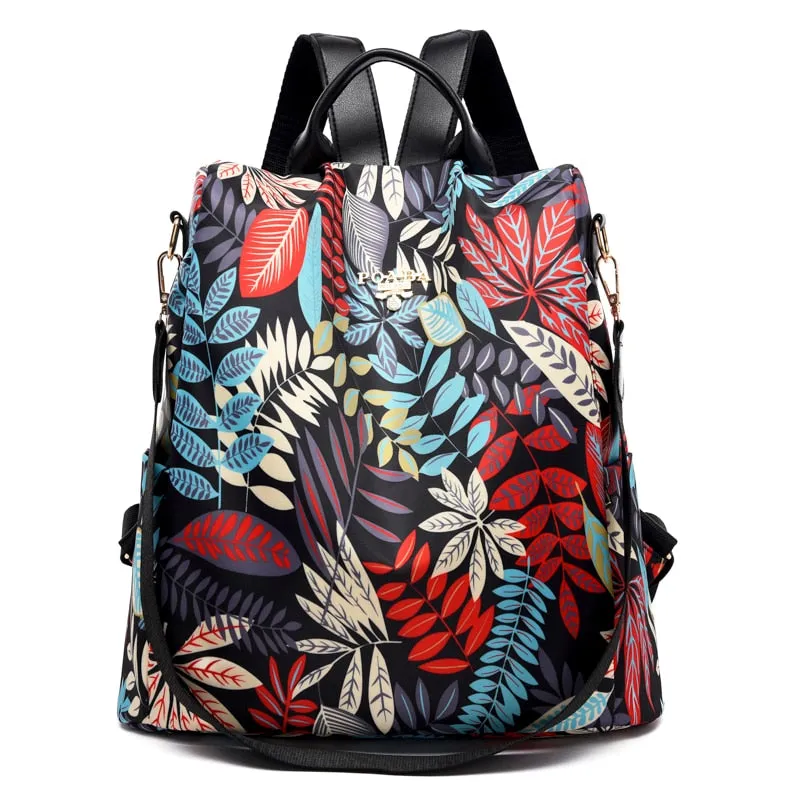 Colorful Anti-Theft Backpack