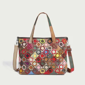 Colorful Hippie Popular choice Tote Leather Bag Reliable delivery