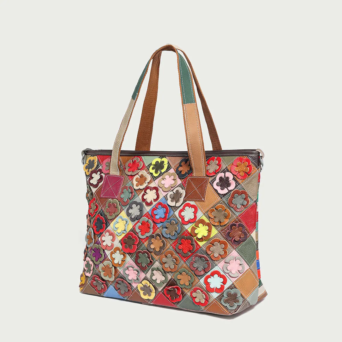 Colorful Hippie Popular choice Tote Leather Bag Reliable delivery