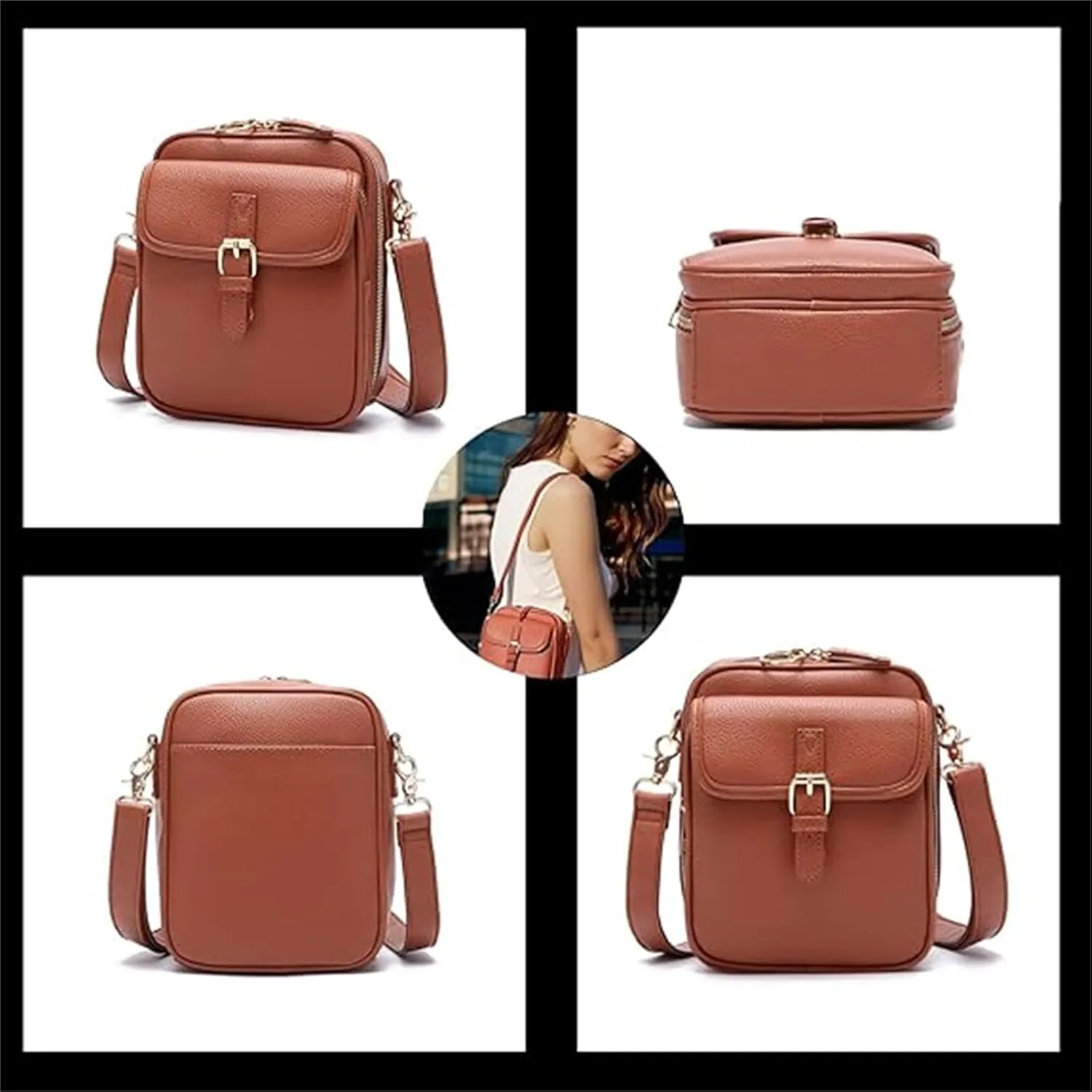 Comebybuy Purse Vintage Mini Messenger Bag, Comebybuy Crossbody Bag, for Women and Men, Perfect for Travel and Daily Use