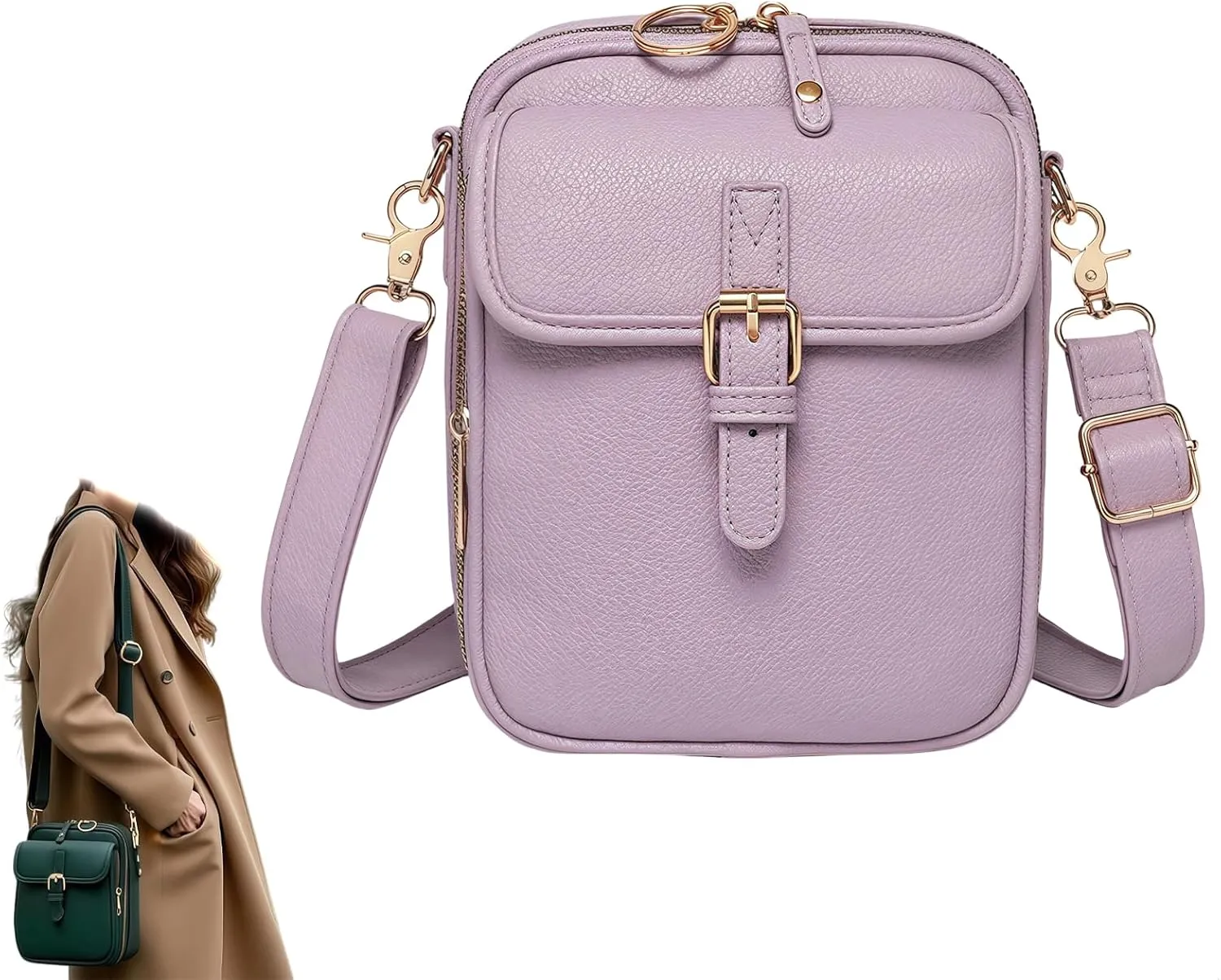 Comebybuy Purse Vintage Mini Messenger Bag, Comebybuy Crossbody Bag, for Women and Men, Perfect for Travel and Daily Use