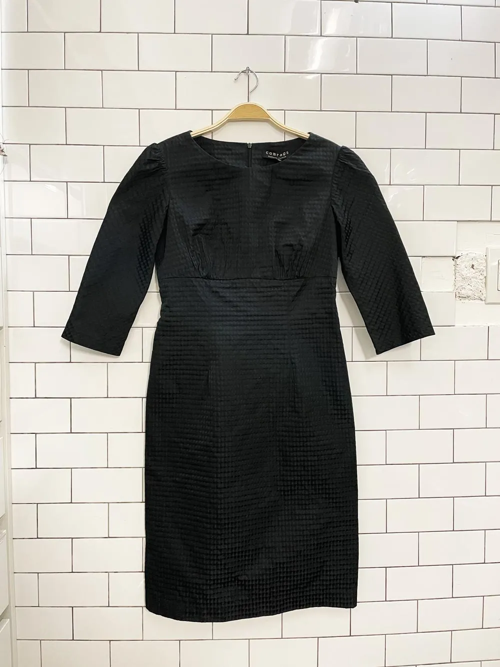 comrags structured textured dress