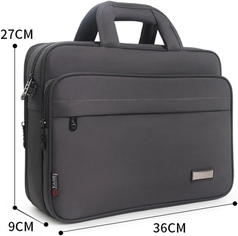 Conference Bag for Men, Crossbody Business Bag 14 Inch Laptop, Casual Shoulder Bag, Oxford Anti-Splash Briefcase