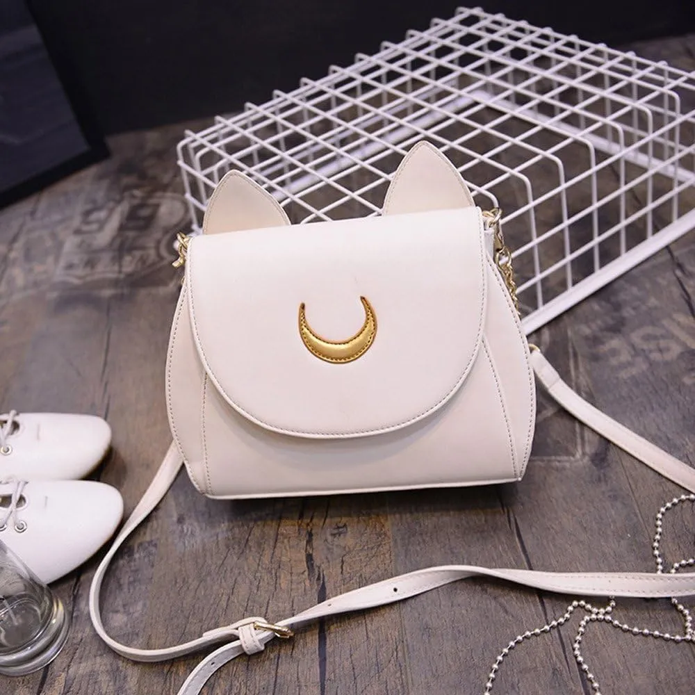Cosplay Sailor Moon 20th Tsukino Usagi PU Leather Women Handbag Shoulder Bag (One Size, White)