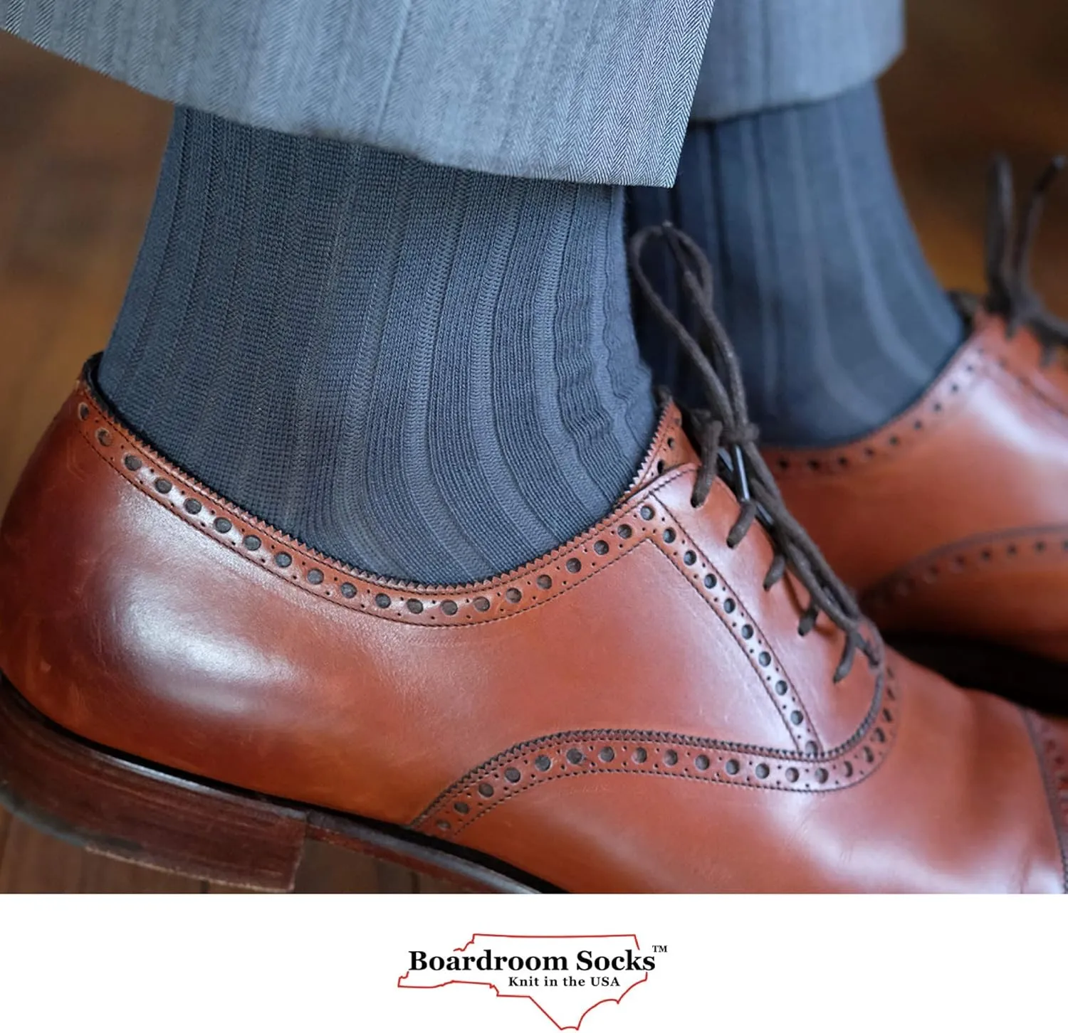Cotton Dress Socks for Men – Comfortable Men’s Executive Socks – Classic Mid-Calf Dress Socks by Boardroom Socks