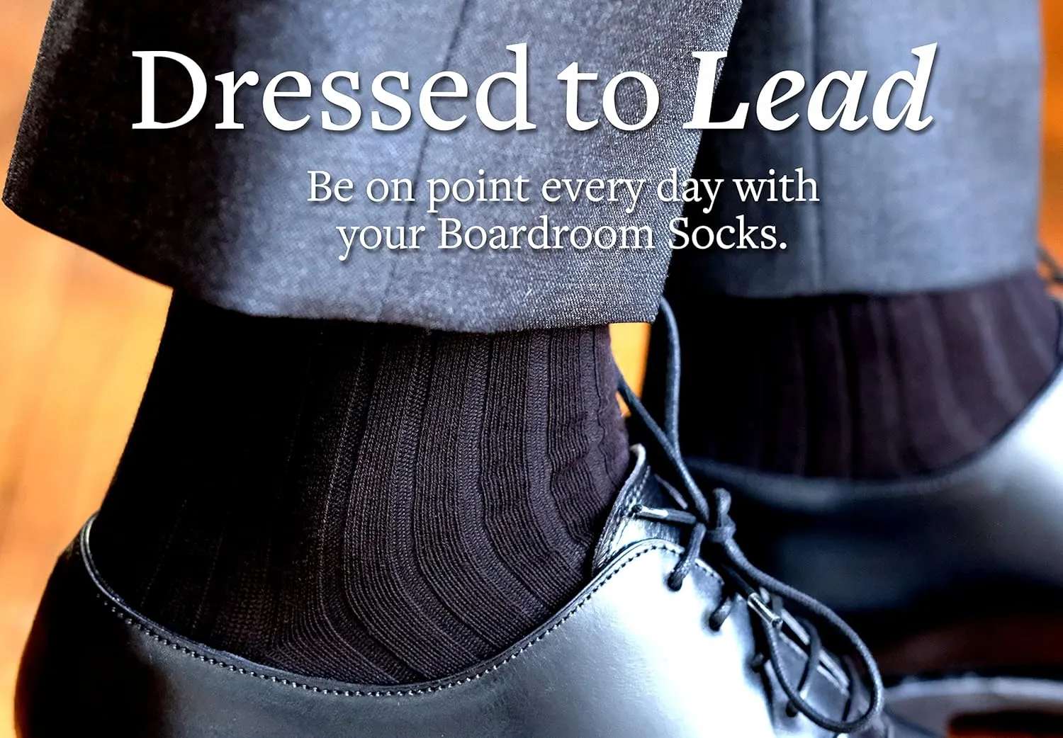 Cotton Dress Socks for Men – Knee High Men's Executive Socks – Classic Over the Calf Dress Socks by Boardroom Socks